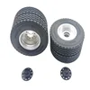 1 Pair Rubber Tires with Wheel Hub for 1/14 Tamiya RC Truck Trailer Tipper Scania R470 Actros Volvo FH16 MAN TGX Accessories 1