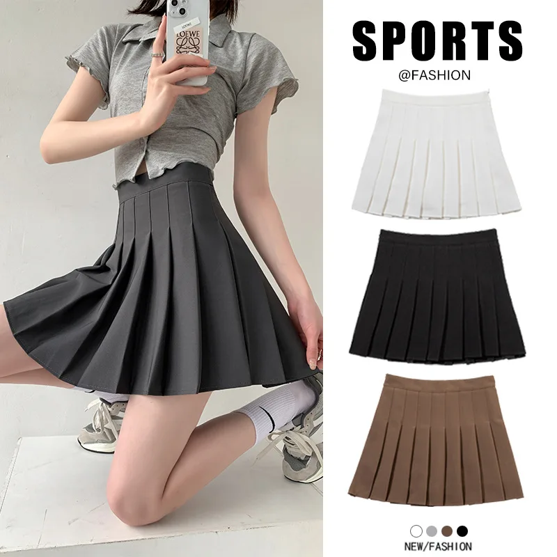 Sexy Women Pleated Skirts High Waist Summer Vintage Kawaii Mini Skirts Y2K Korean Tennis Student Cute Jk Short Skirt Dance Skirt