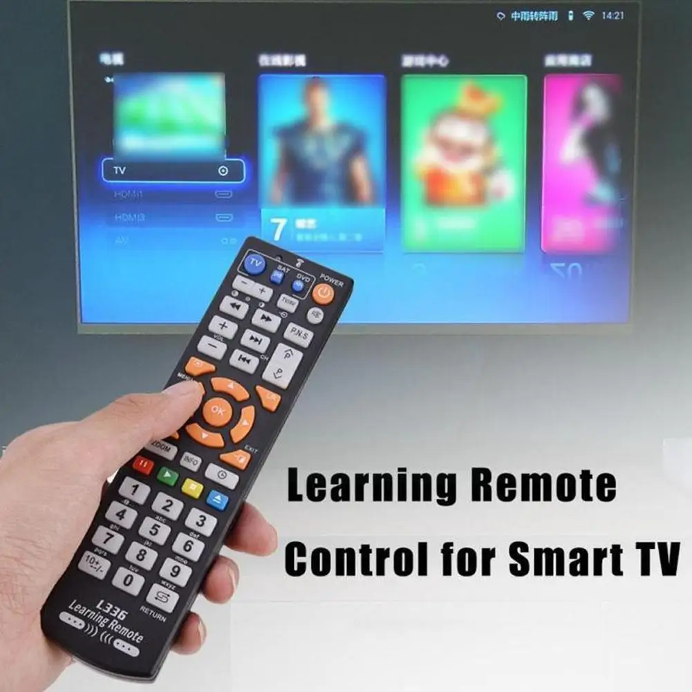 Universal Smart IR Remote Control with 42-Key Functionality for Home Entertainment Devices