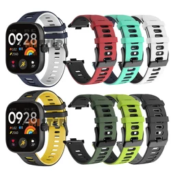 Sports Silicone Strap For Redmi Watch 4 Band Replacement Correa Bracelet For Xiaomi Mi Band 8 Pro Smart Wristband Accessories