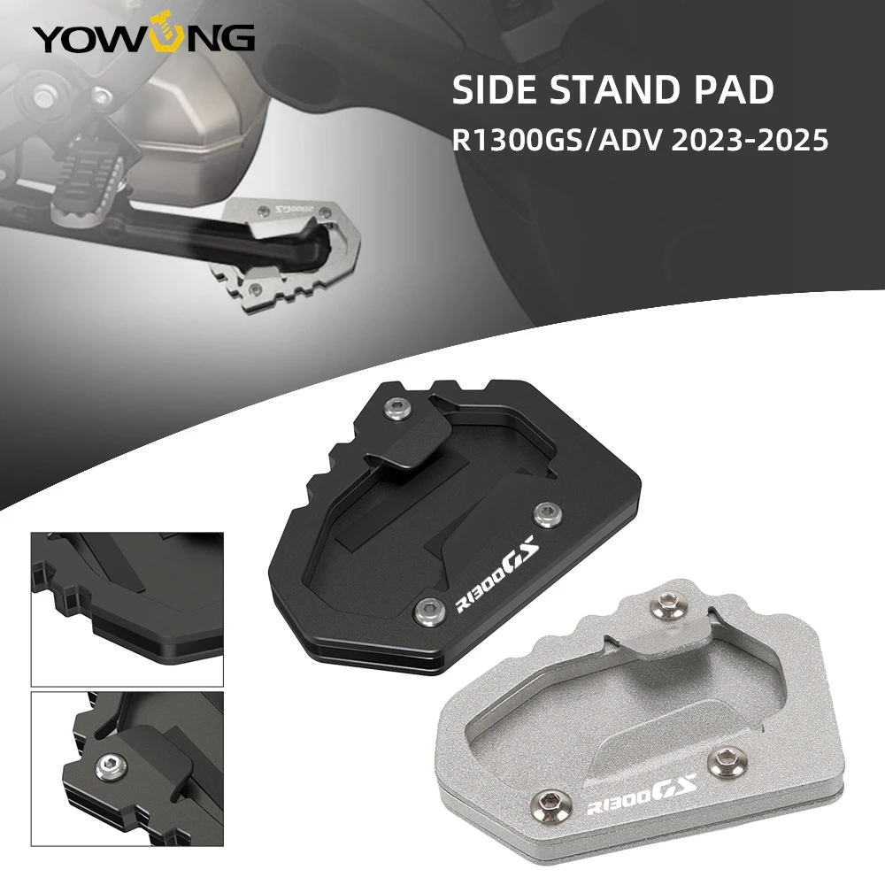 

2023 2024 2025 For BMW R 1300 GS R1300GS ADV Adventure Motorcycle ALUMINIUM Side Stand Pad Extension Plate R 1300GS Kickstand