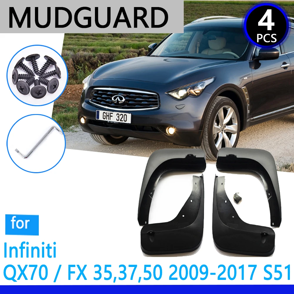 Mudguards Fit For Infiniti Fx Fx35 Fx37 Fx50 Qx70 2009~2017 2013
