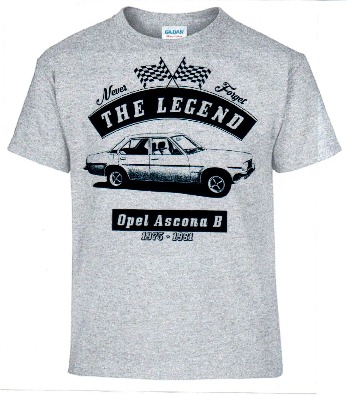 T-Shirt, Opel Ascona B, Auto, Youngtimer, Auto D'Epoca