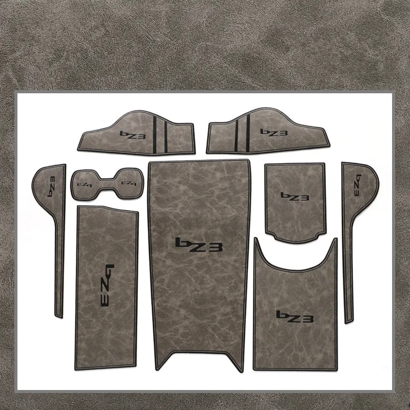 

Car leather anti-slip mat Door Slot Mats coaster For Toyota BZ3 2023 accessories
