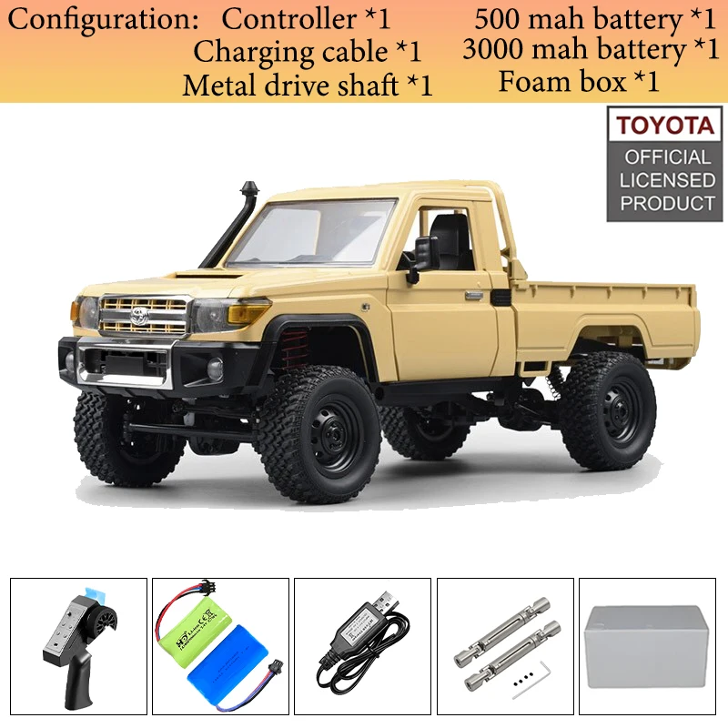 RC Crawler 4x4 Car  MN82S 2.4G Climbing Buggy Professional with LED Light Full Scale Remote Control Cars Toys for Boys Gift 5