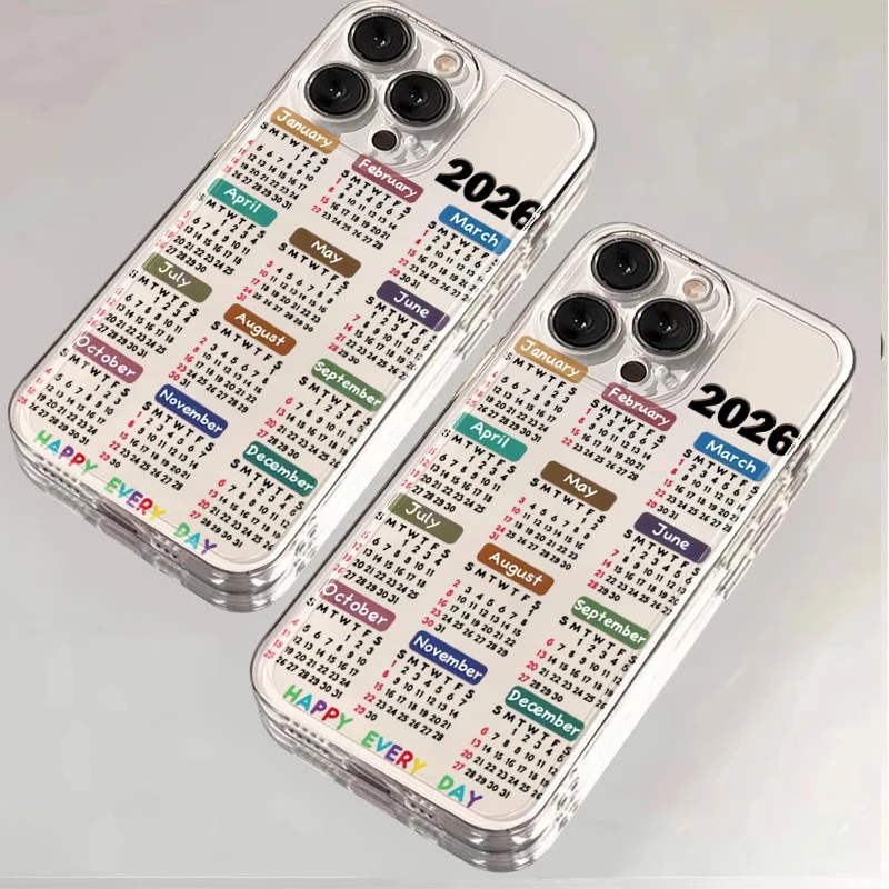 Sunlight Painting Transparent Phone Case - 2026 Calendar Design