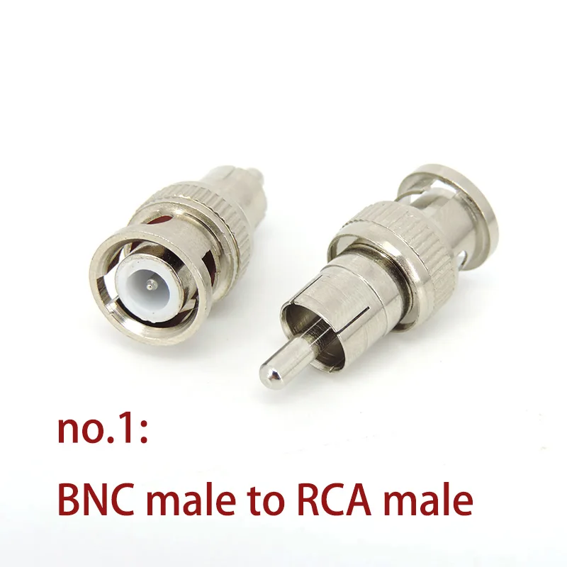 同軸ケーブルコネクタ変換器,Bncオスからrcaオスプラグジャック