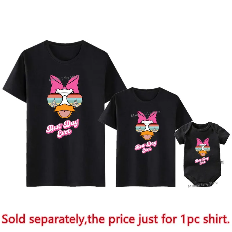 New Best Day Ever Disney Trip Shirts Funny Family and Friends Matching Disneyland Tshirt Mickey Minnie Mouse Family Look Outfits 5