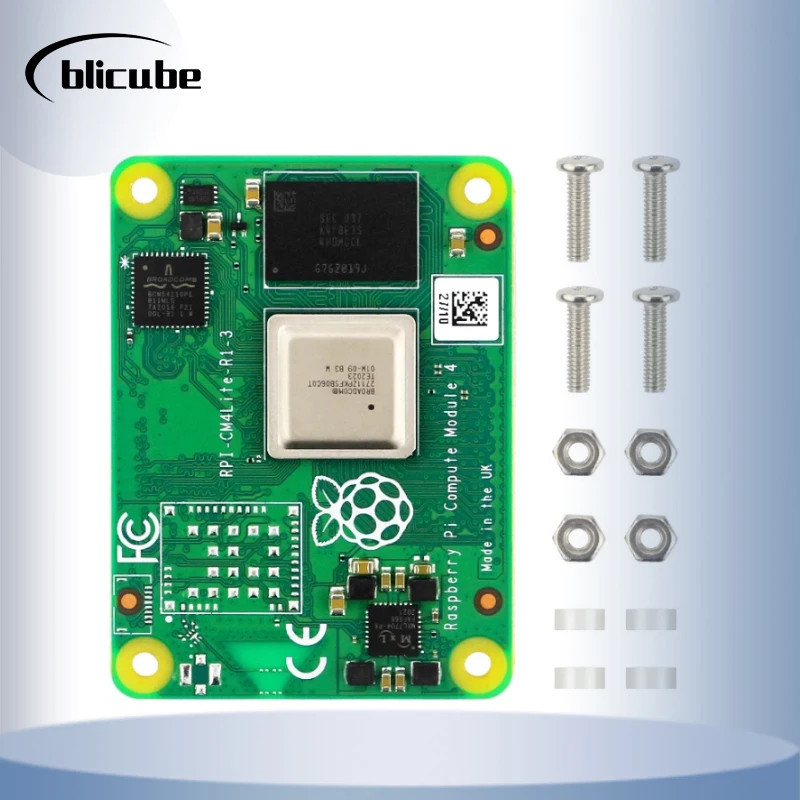 Pi CM4 Compute Module 4 Raspberry  Board Optional 1 / 2 / 4 / 8 GB RAM Lite / 8 / 16 / 32 GB EMMC Flash Wifi & BT Industrial Hat