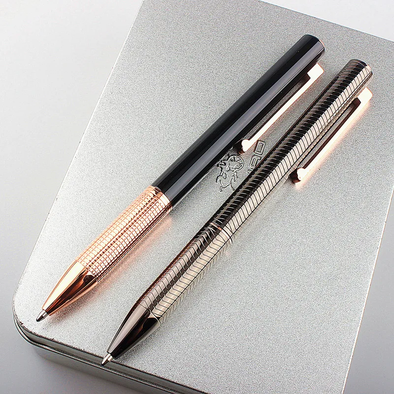 high quality Luxury Metal Ballpoint Pens School Business Office Signature Roller Pen Writing Student Stationery Supplies