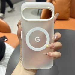 Candy Color Matte Shockproof Phone Case with Magnetic Frosted Finish - Pixel 10 (WHITE)