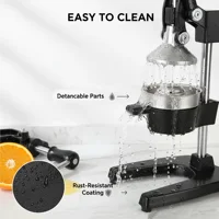Presse-agrumes manuel en acier inoxydable, presse-citron et presse-orange robuste en fonte avec levier pour cuisine et bar 3