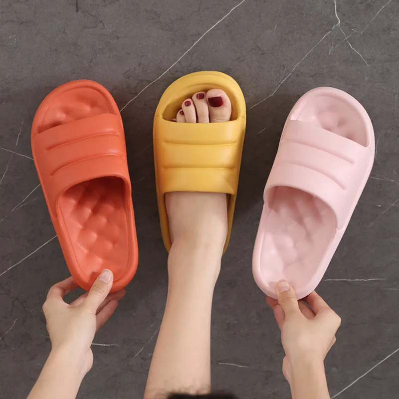 

CO16 Factory slippers female wholesale summer thick bottom household home indoor and outdoor wear soft bottom couples drag bath