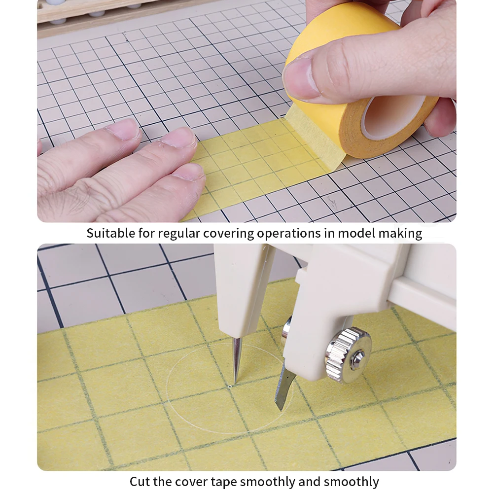 Adjustable Masking Tape Circular Cutting Tool Cutting Diameter: 4mm-100mm Circle Cutter Model Diy Hobby Craft Tool
