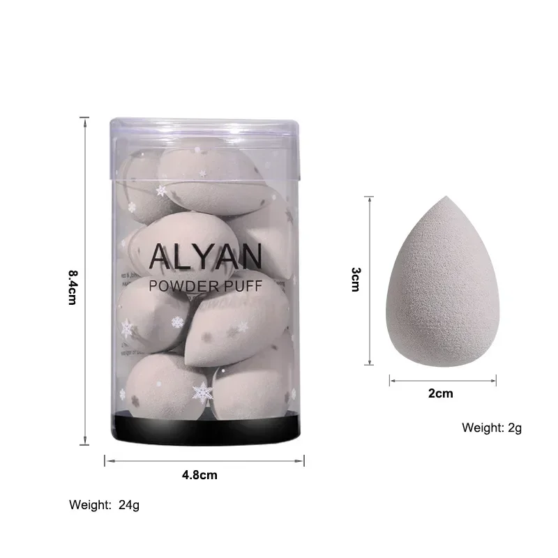 10PCS Makeup Blender Mini Beauty Egg Cylinder Wet and Dry Sponge Puff for Liquid Foundation BB Cream Beauty Makeup Accessories 6