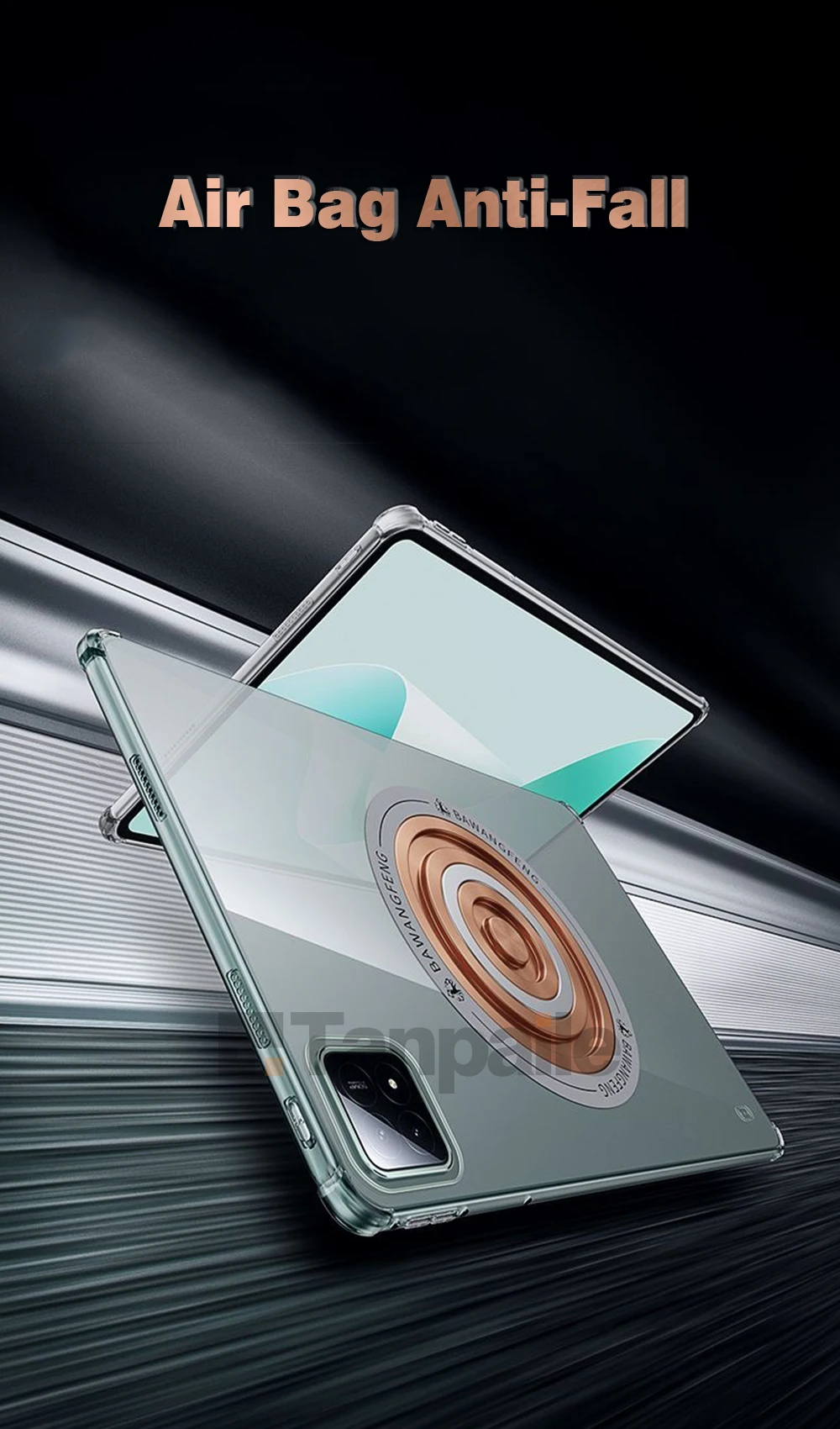 Soft Magnetic Copper Cooling Shockproof Tablet Case