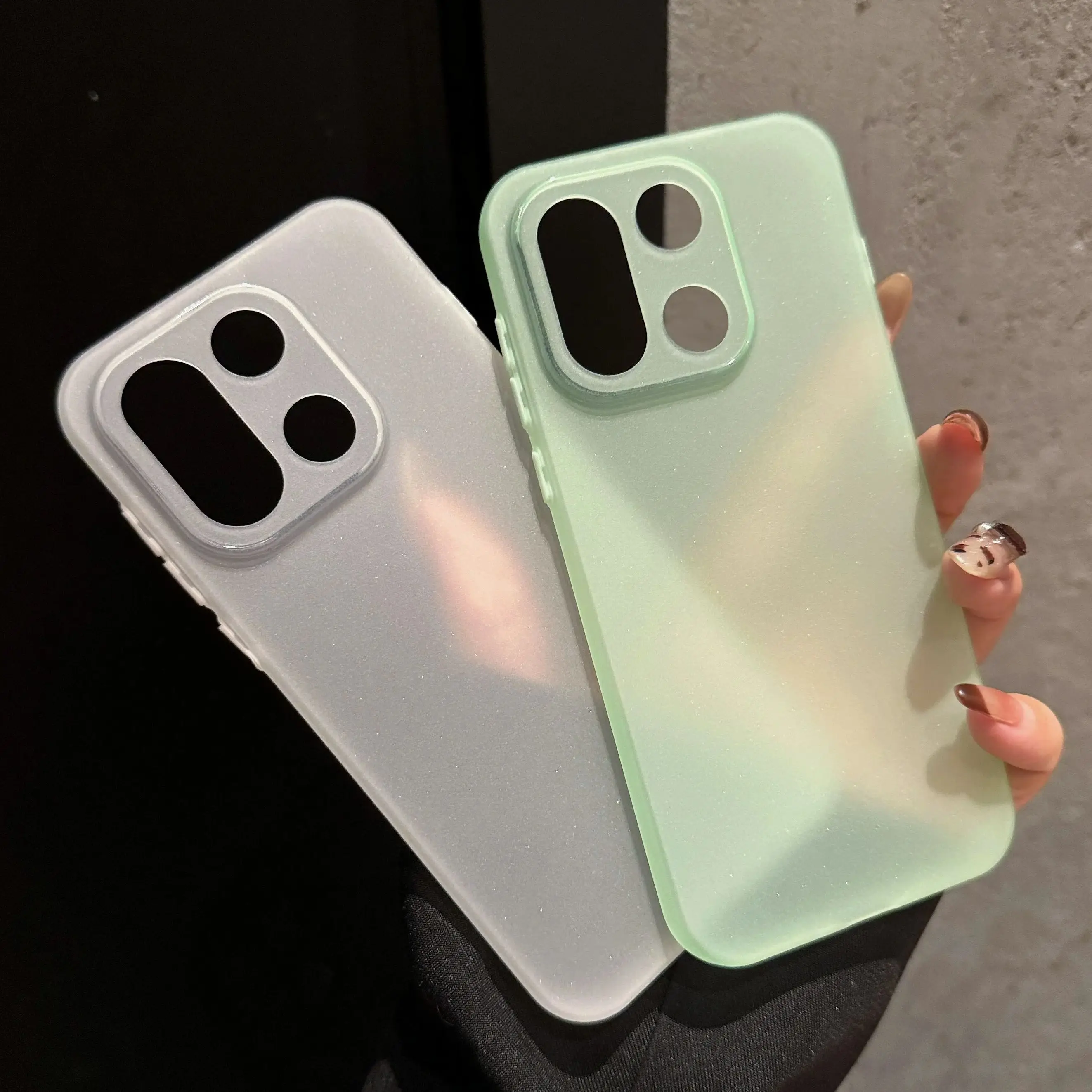 Ultra Thin Matte Silicone Protective Phone Case - Slim Frosted Translucent Soft Back Cover