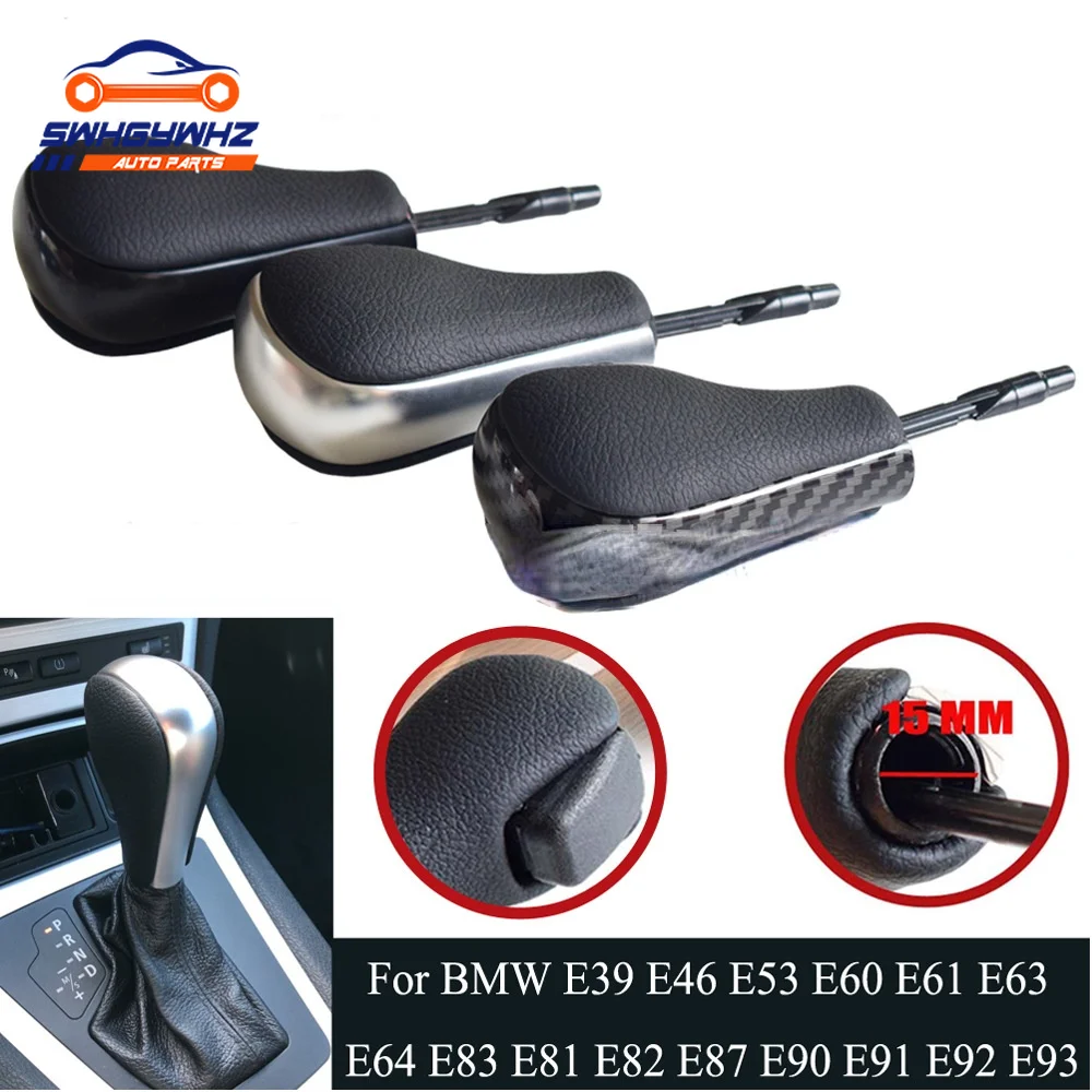 

Black/Silver/Carbon Car Truck Styling Automatic Vehicles Gear Shift Knob Stick For BMW E39 E46 E53 E60 E61 E63 E64 Series