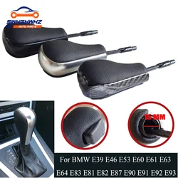 Pommeau de levier de changement de vitesse automatique, noir/argent/carbone, pour BMW E39, E46, E53, E60, E61, E63, E64 
