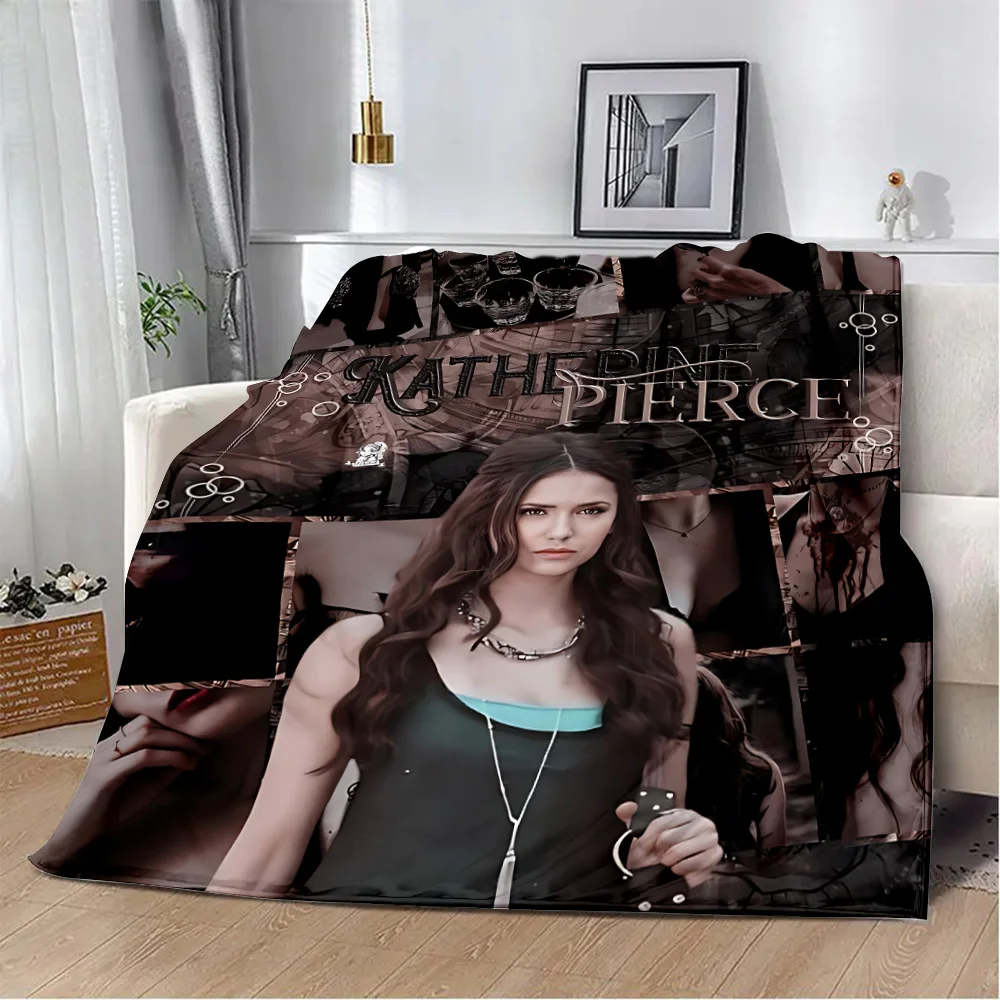 Damon Salvatore The Vampire Diaries Printed Picnic Blankets Warm Blanket Soft and Comfortable Blanket Home Travel Birthday Gift 6