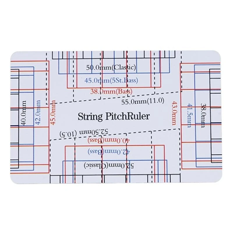 Guitar String Action Gauge Ruler Guitar Ruler Double Sided String ...