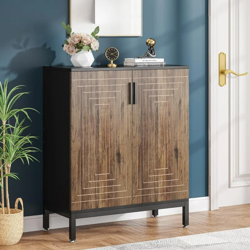 

Shoe Cabinet, 20 Pairs Modern Shoe Storage Cabinet with Doors, 6-Tier Freestanding Entryway Shoe