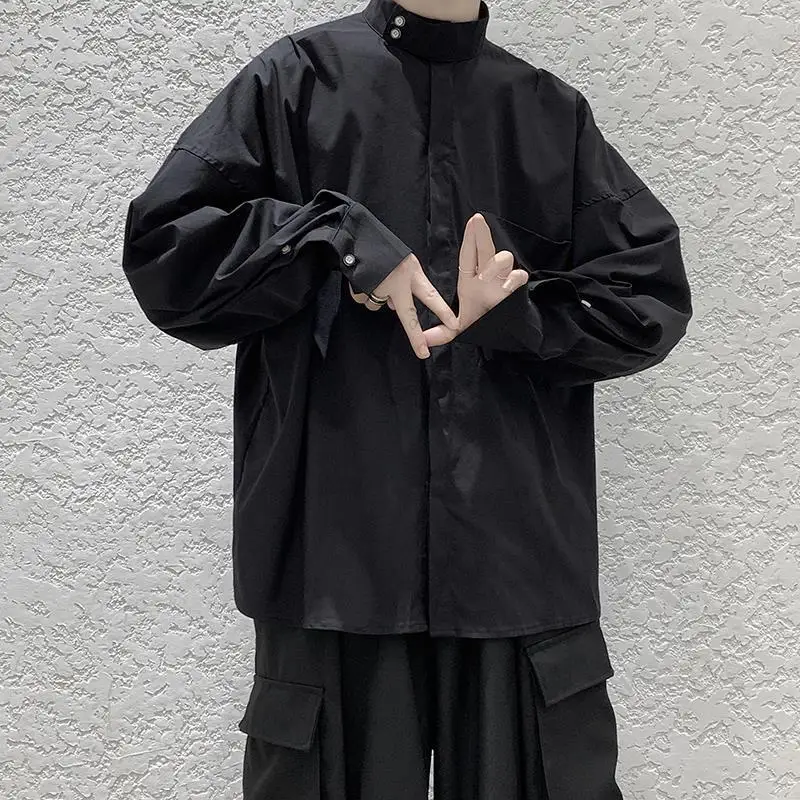 HOMMES SIMPLE BOUTONNAGE Costume Veste Chinois Zhongshan Manteau Col Mao EUR 83,27 - FR