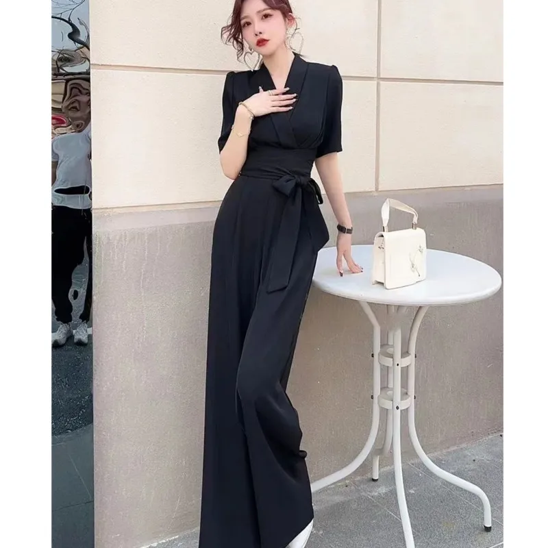 Women's Chiffon Jumpsuit 2025 New Summer Elegant Fashion One