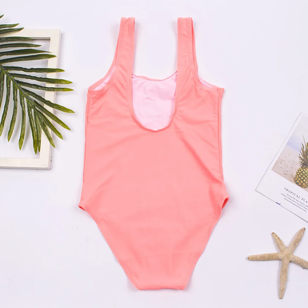 Kids Girls Swimsuit Swimwear Print Children Swimming Suit 5-14 Years Baby Monokini Bathing Suit