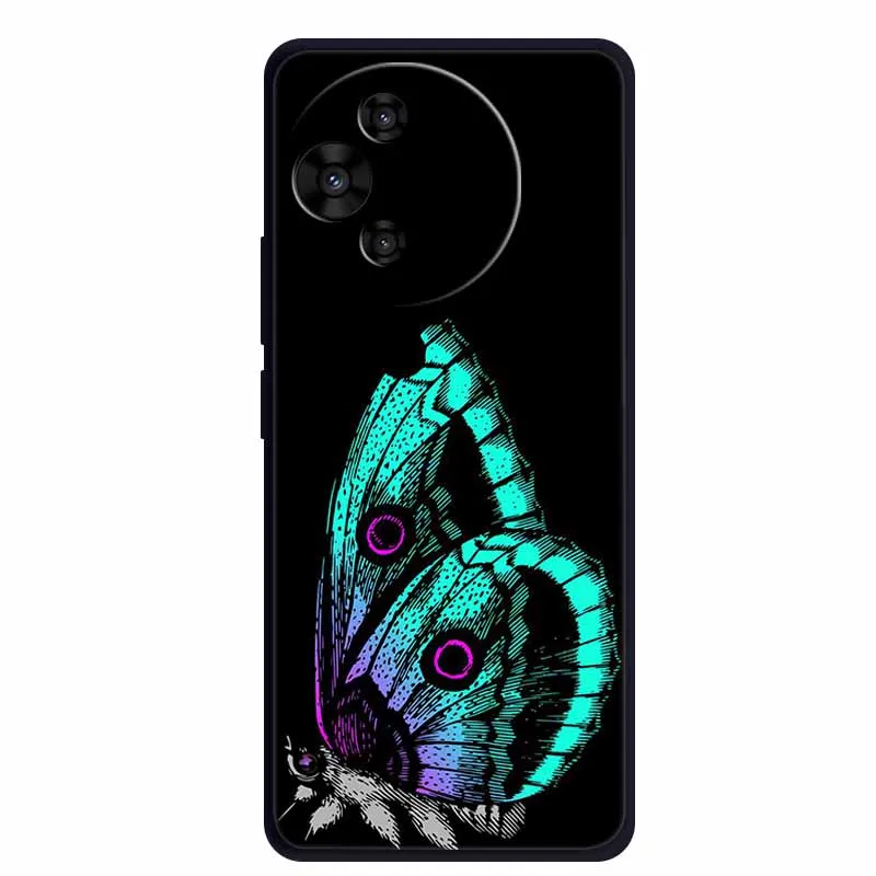 Luxury TPU Soft Silicone Back Cover with Floral and Love Design