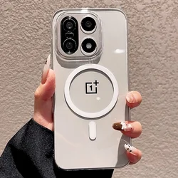 Luxury Transparent HD Clear MagSafe - Compatible Case - Original Hard for OnePlus Ace 2 Pro (Clear)