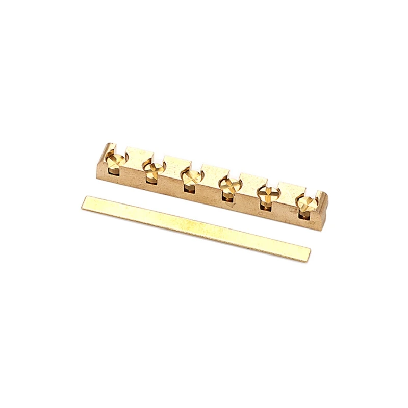 

1 Piece 42Mm Brass Guitar Nut Height Adjustable Replacement Accessories For ST LP Electric Guitar Parts