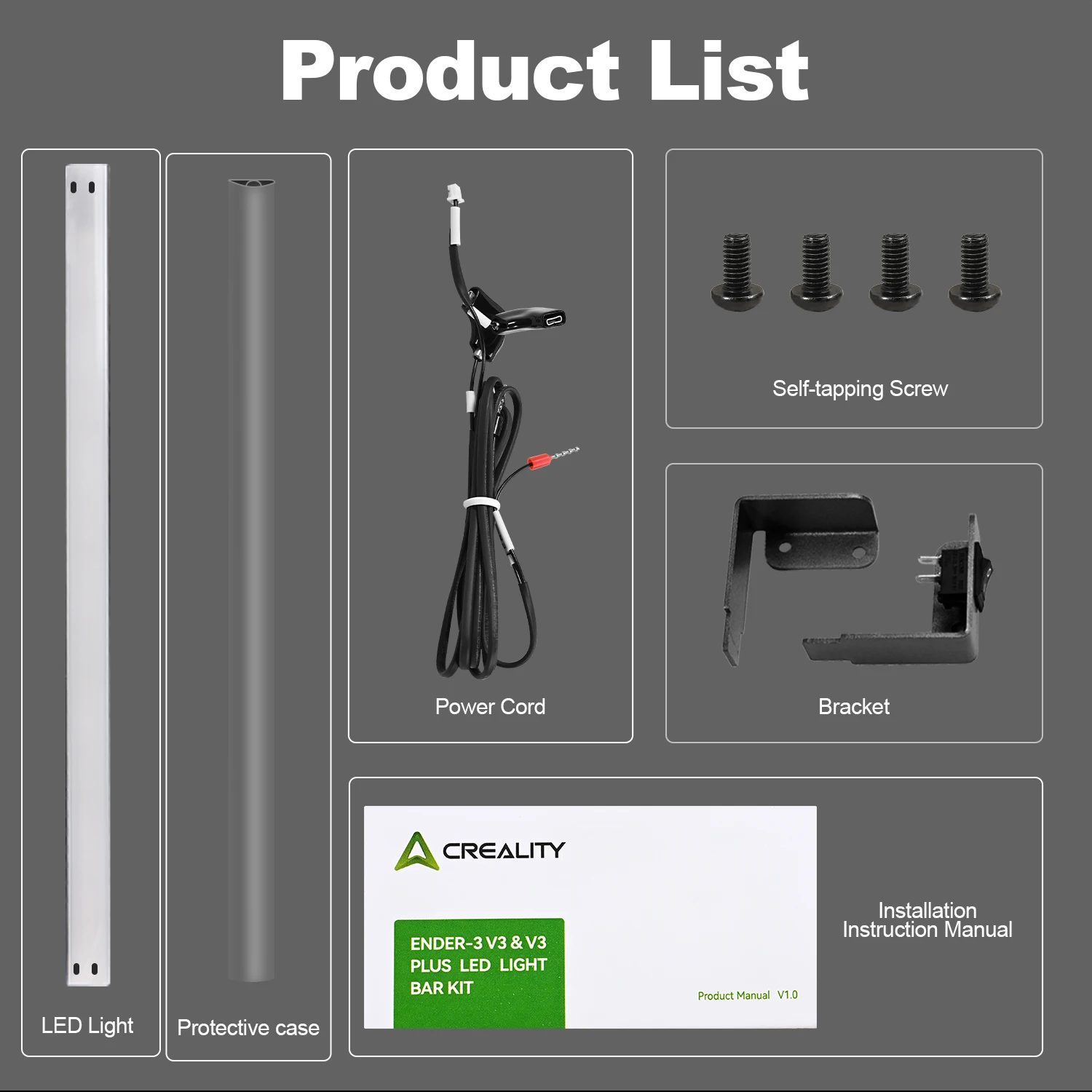Jual Creality Official Ender 3 V3 SE/KE LED Light Bar Kit 3D Printer Led Light 24v 5w No Strobe Soft Light For Ender 3 V3 Se V3 Ke I.1610190329