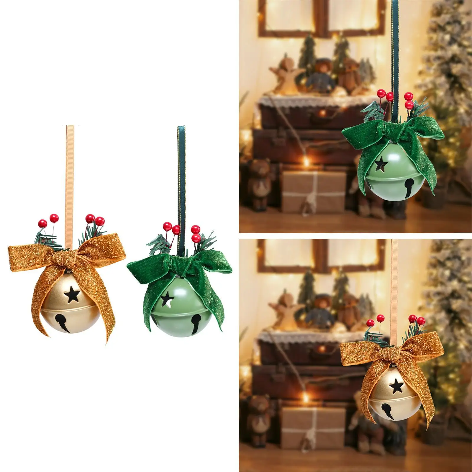 クリスマスベルハンギングオーナメント2024ヤード新年クリスマスツリー