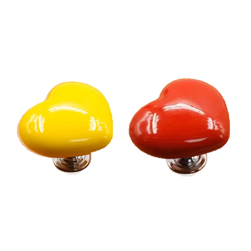 Creative Handle Bathroom Heart Shaped Toilet Press Tool Switch Decorative Shower Button toilet press button