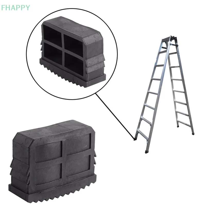 1Pcs Black Rubber Step Ladder Feet Anti-Slip Folding Step Ladder Feet Pad Foot Grip Cover Protector Replacement Tools