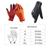 Men Winter Waterproof Cycling Gloves Outdoor Sports Running Motorcycle Ski Touch Screen Fleece Gloves Non-slip Warm Full Fingers 6