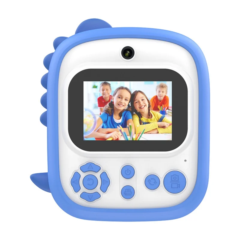 EDT-Kids Camera Instant Print Mini Printer 2.4 Inch Screen 12MP 1080P HD Video Camera Kids Instant Digital