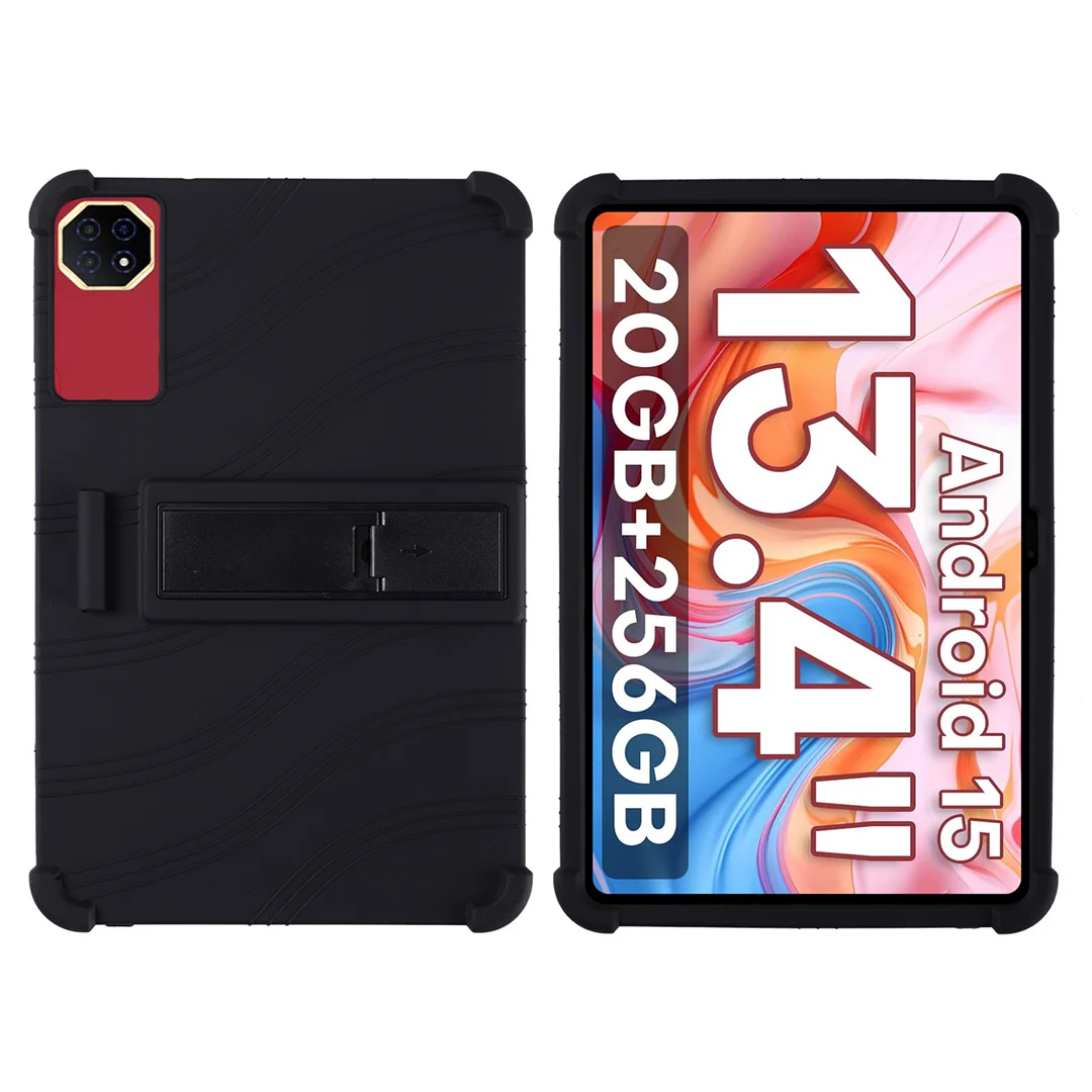 Shockproof Silicone Tablet Protective Case with Stand - Multi-Color Cover