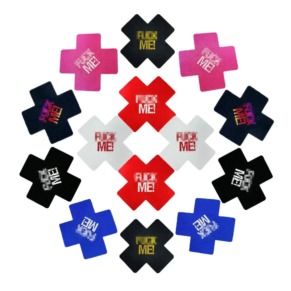 100 пар, наклейки для груди, с надписью