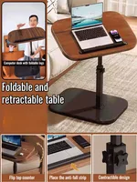 Dormitory Bedside Table Household foldable Mobile Lift Computer Desk Portable livingroom side table Bedroom Lazy Laptop Desk