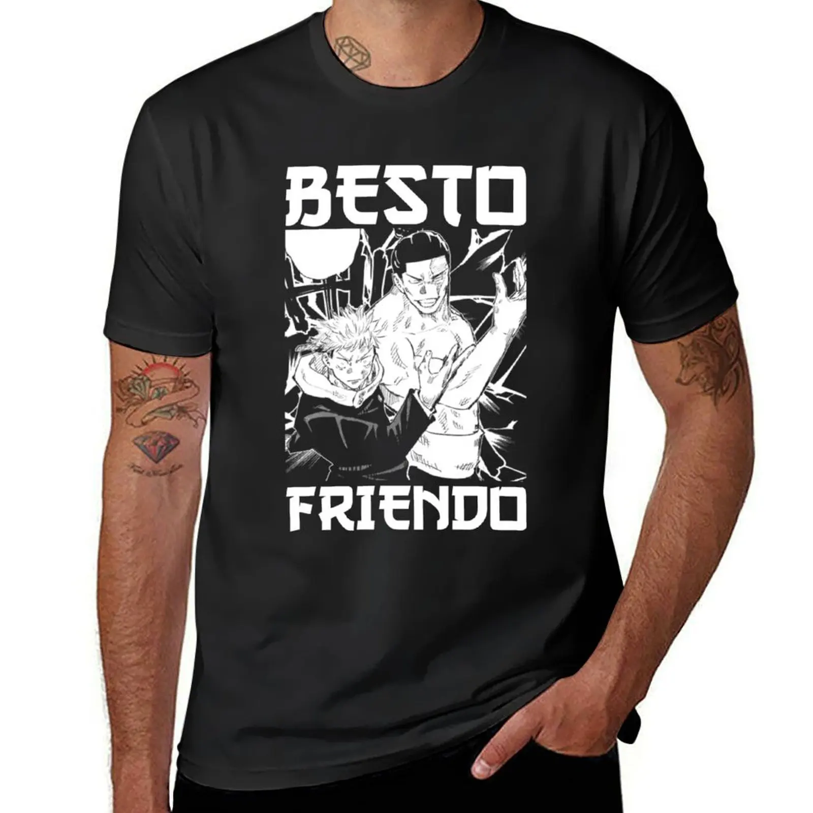 

BESTO FRIENDO T-shirt Short sleeve tee tees boys whites summer clothes mens vintage t shirts