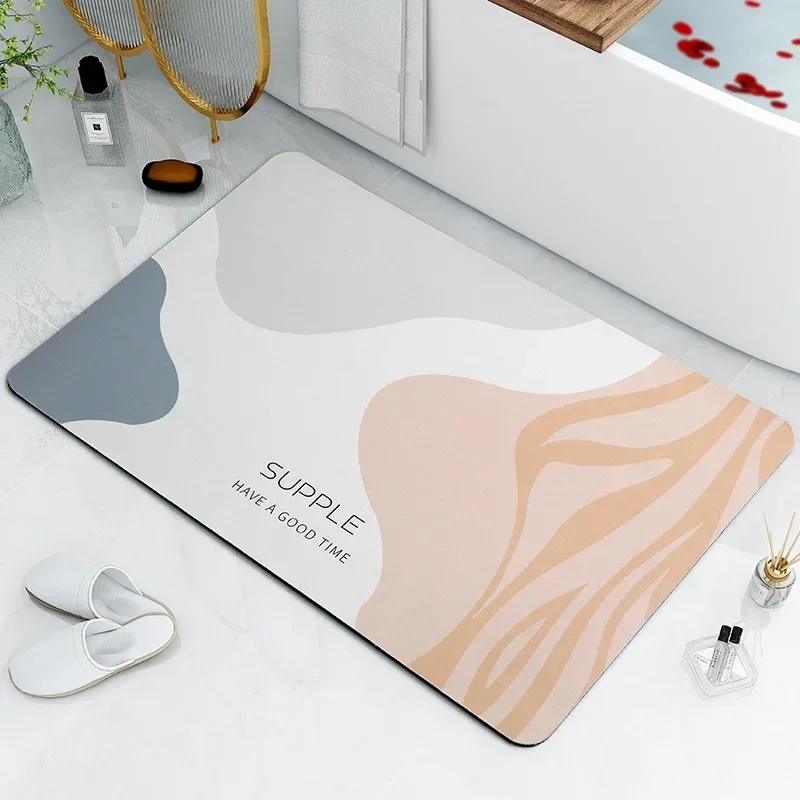 

Nordic minimalist household bathroom absorbent floor mats rug