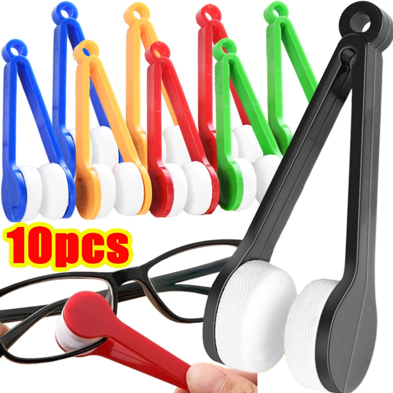 

1-10pcs Portable Multifunctional Glasses Cleaning Rub Eyeglass Sunglasses Spectacles Microfiber Cleaner Brushes Wiping Tools