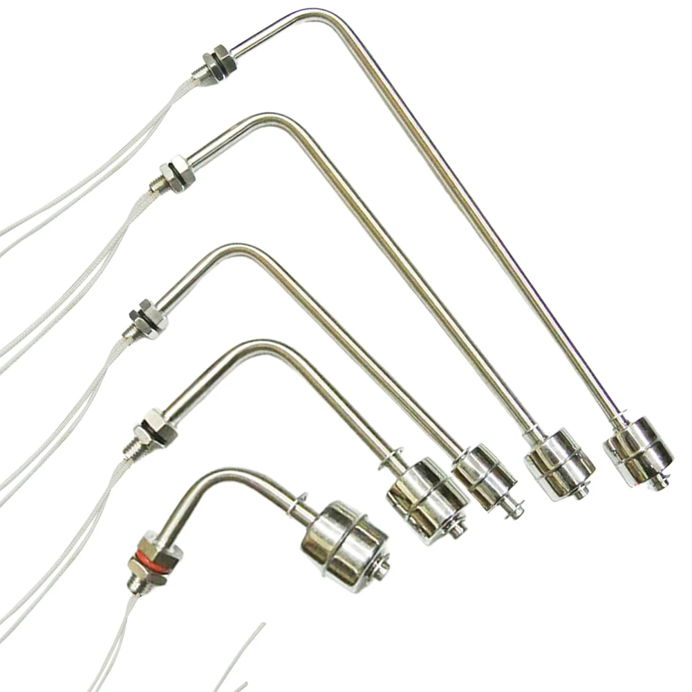 1pc 75/100/150/200/250mm Stainless Steel Float Switch Tank Right Angle Water Level Sensor L Type Float Switch Controller image 2