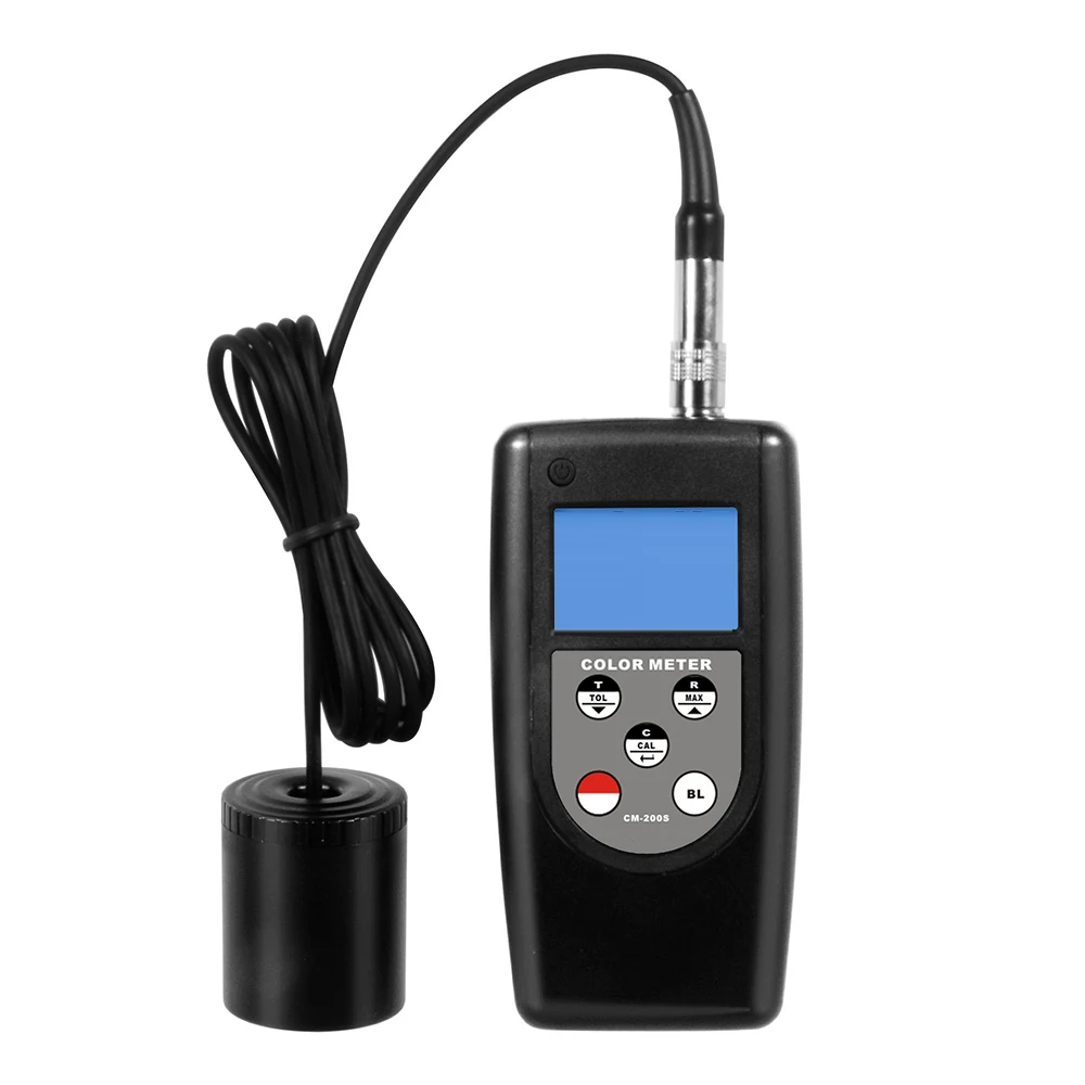 Digital colorimeter CM-200S tristimulus colorimeter textile, paper, leather, spraying color difference detector 9 target colors 2