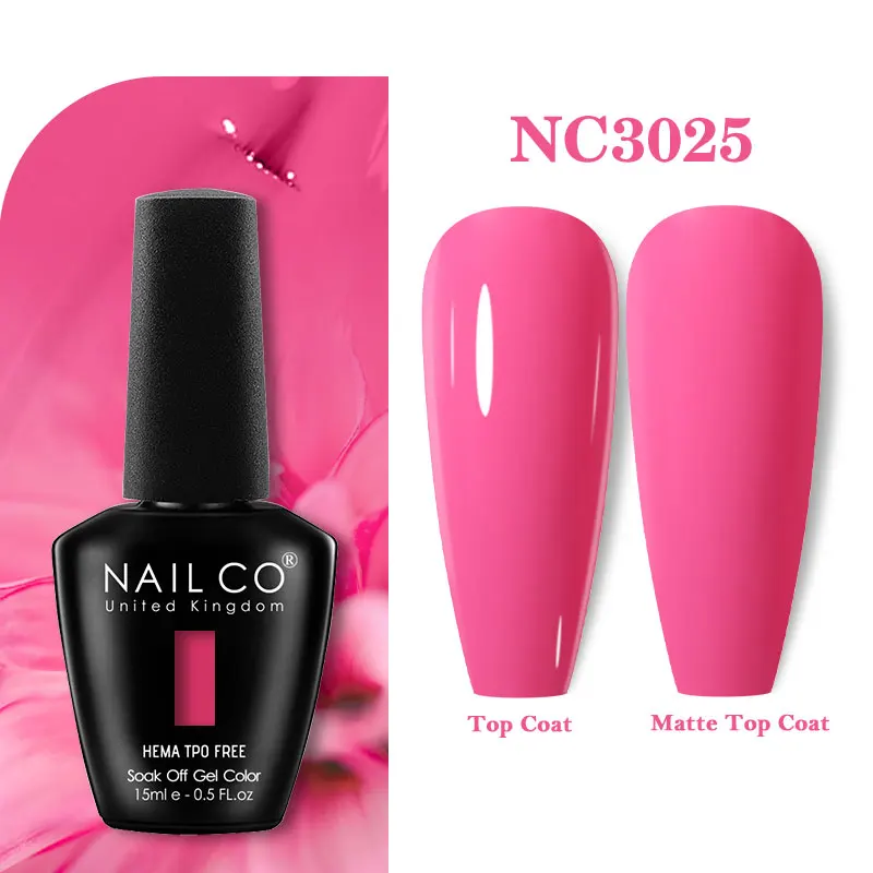 Premium Gel Nail Polish 15ml - HEMA Free Base & No Wipe Top Coat for Long-Lasting Manicure