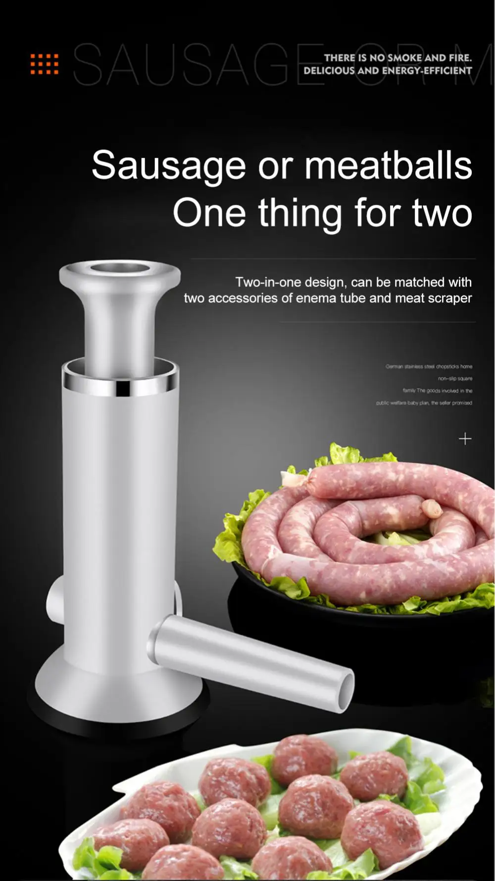 Sausage Meatball Filler Household Filling Efficient Sausage Meatball