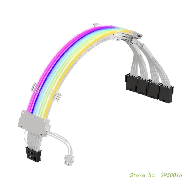 

ATX3.0 PCIe5.0 Power Modular Cable to 8Pin ARGB 16AWG High-Power Supply Adapter Cable Excellent Stability Power Cable