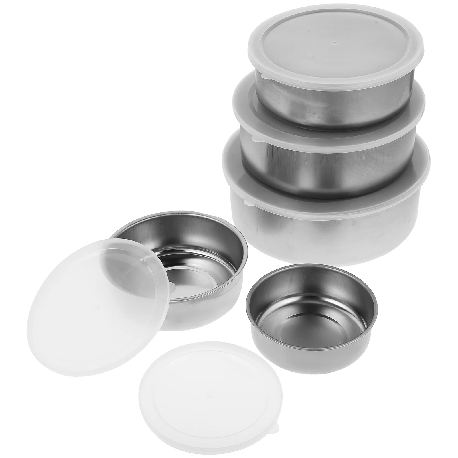 

Upkoch Snack Set Gift Containers Pasta Containers 5Pcs Box Food Prep Containers Travel Bento Box Stainless Steel Bowls Home
